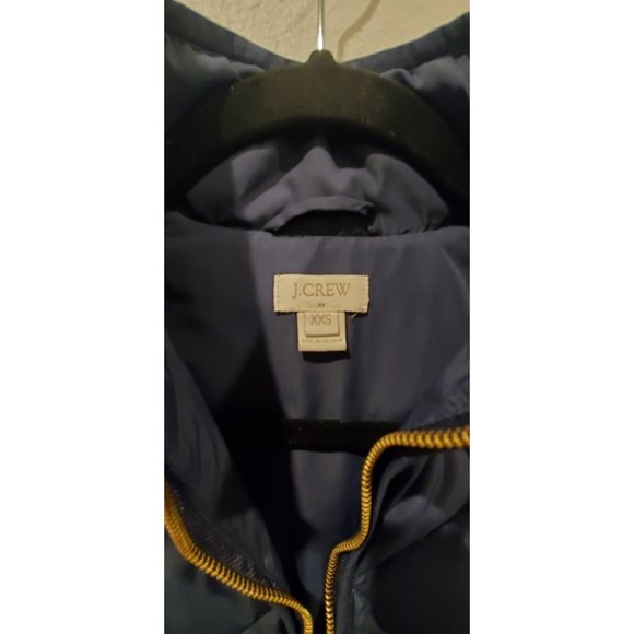 J. CREW Navy Blue Quilted Puffer Vest - Picture 2 of 3